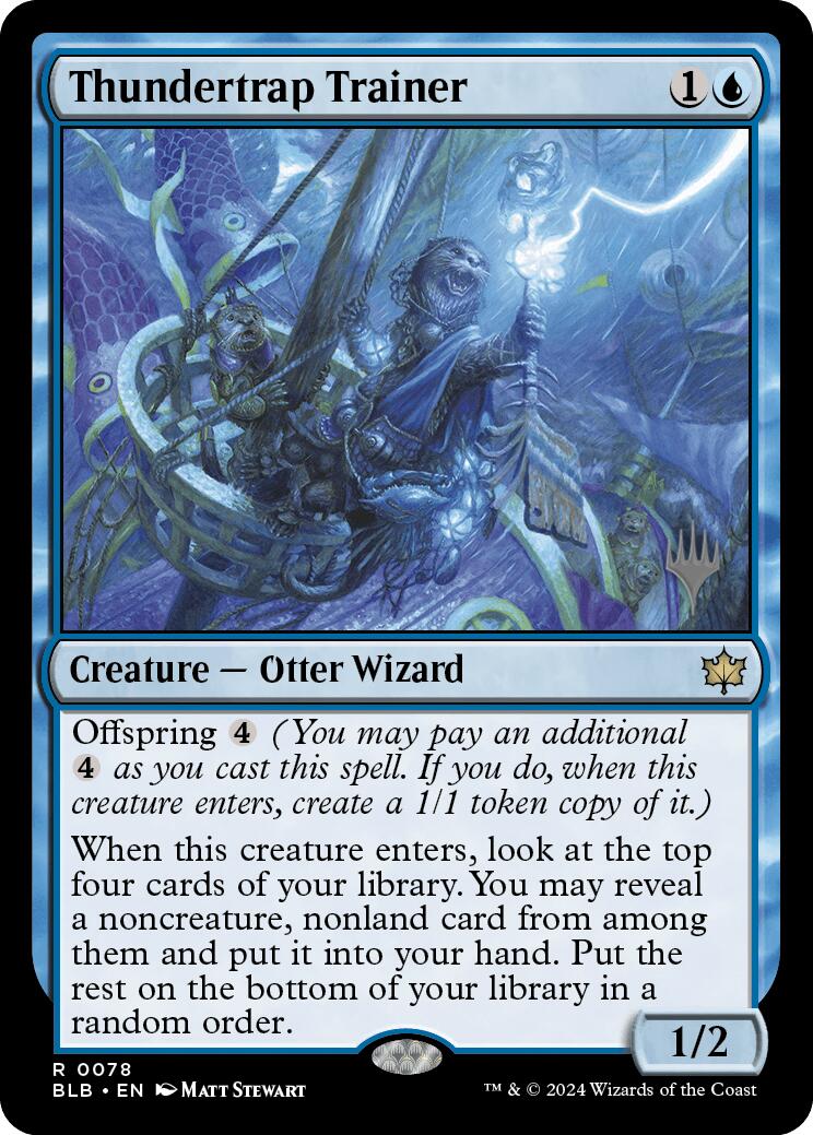 Thundertrap Trainer (Promo Pack) [Bloomburrow Promos] | Good Games Adelaide SA
