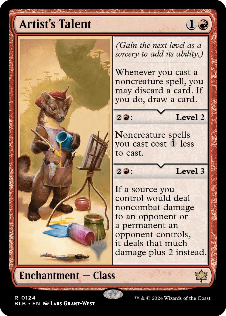Artist's Talent (Promo Pack) [Bloomburrow Promos] | Good Games Adelaide SA