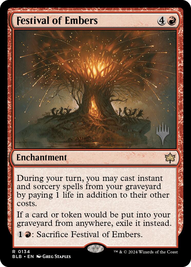 Festival of Embers (Promo Pack) [Bloomburrow Promos] | Good Games Adelaide SA