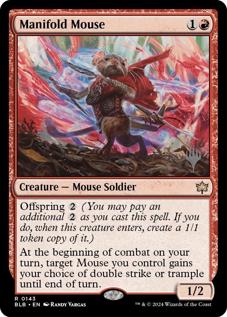 Manifold Mouse (Promo Pack) [Bloomburrow Promos] | Good Games Adelaide SA