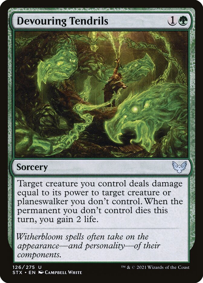 Devouring Tendrils 126 (Strixhaven: School of Mages)  - Foil | Good Games Adelaide SA