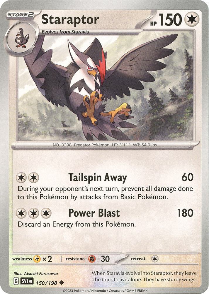 Staraptor 150/198 (SV01: Scarlet & Violet Base Set)  | Good Games Adelaide SA