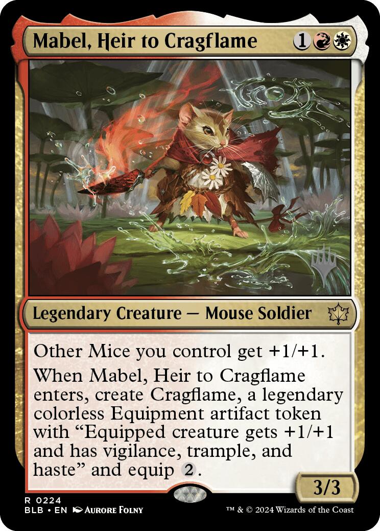 Mabel, Heir to Cragflame (Promo Pack) [Bloomburrow Promos] | Good Games Adelaide SA