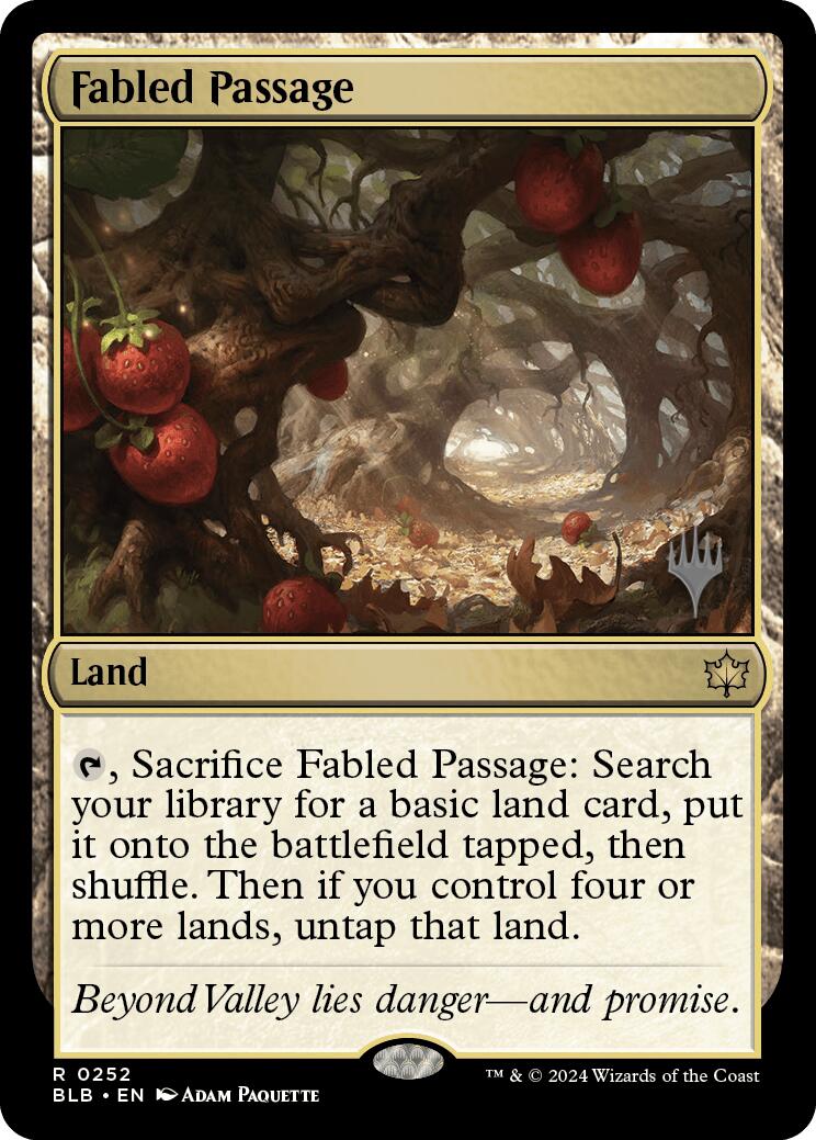 Fabled Passage (Promo Pack) [Bloomburrow Promos] | Good Games Adelaide SA