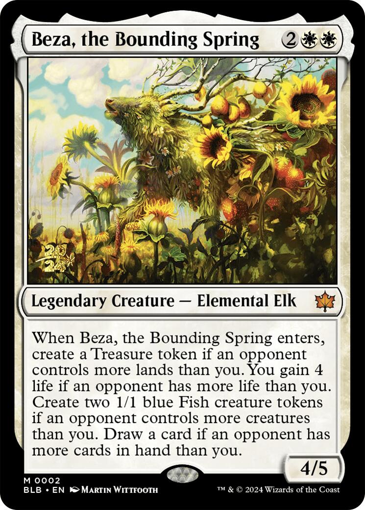 Beza, the Bounding Spring [Bloomburrow Prerelease Promos] | Good Games Adelaide SA