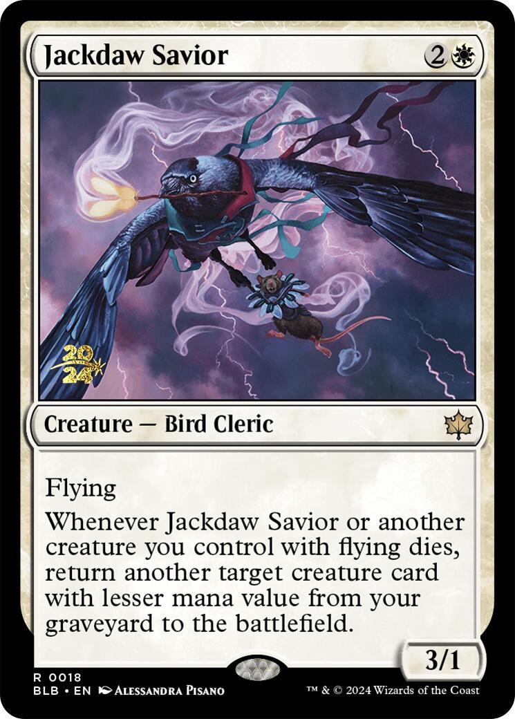 Jackdaw Savior [Bloomburrow Prerelease Promos] | Good Games Adelaide SA