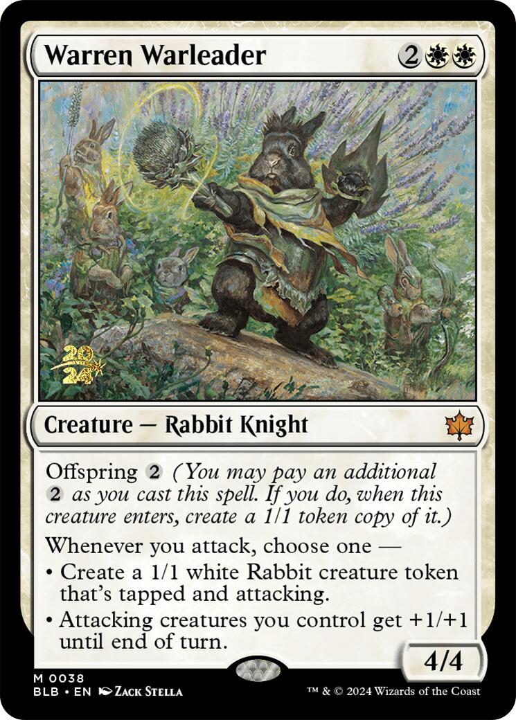 Warren Warleader [Bloomburrow Prerelease Promos] | Good Games Adelaide SA