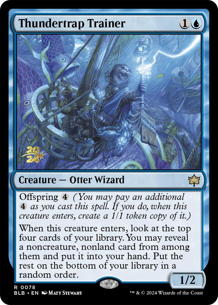 Thundertrap Trainer [Bloomburrow Prerelease Promos] | Good Games Adelaide SA