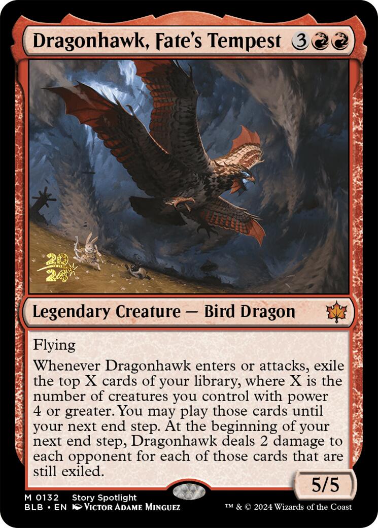 Dragonhawk, Fate's Tempest [Bloomburrow Prerelease Promos] | Good Games Adelaide SA