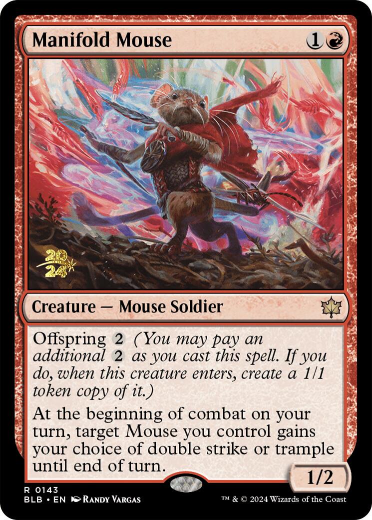 Manifold Mouse [Bloomburrow Prerelease Promos] | Good Games Adelaide SA