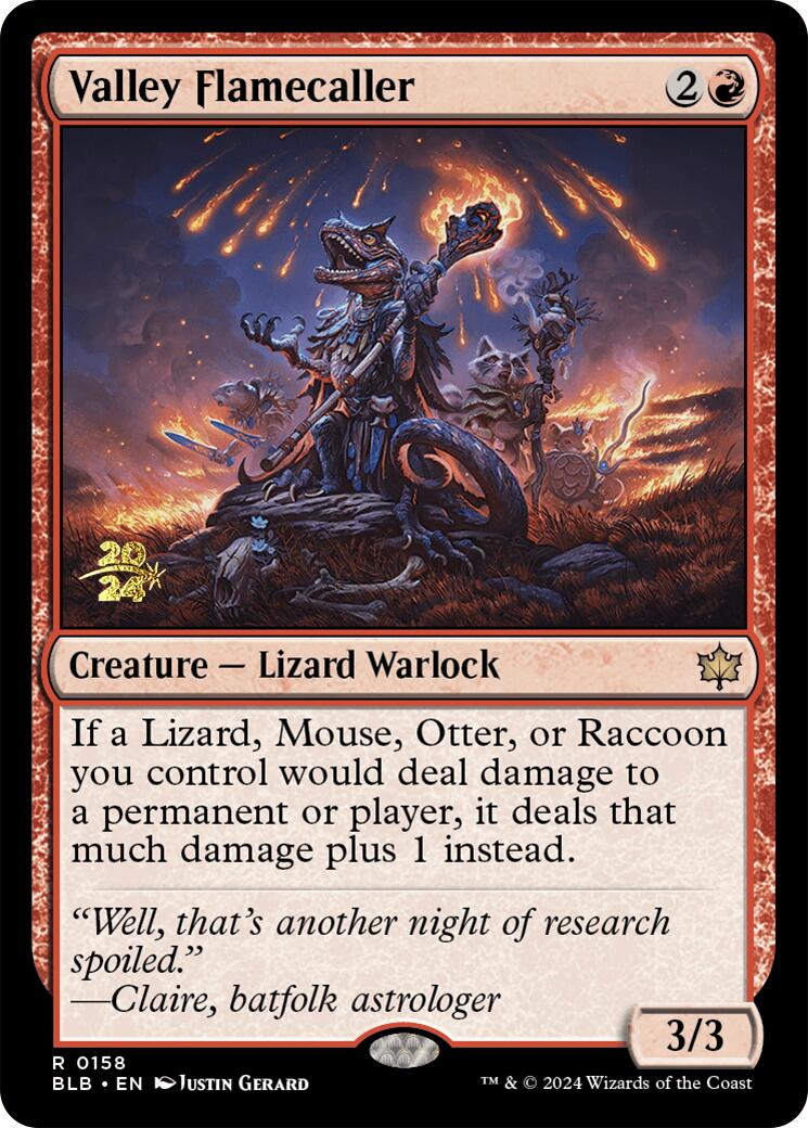 Valley Flamecaller [Bloomburrow Prerelease Promos] | Good Games Adelaide SA