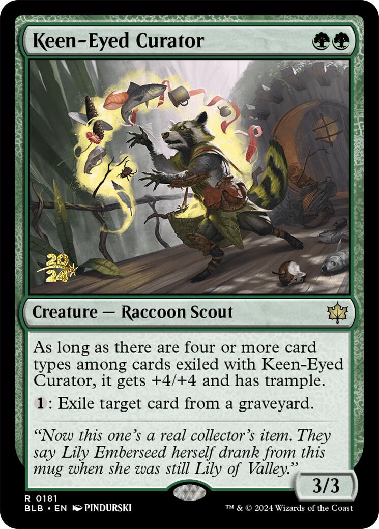 Keen-Eyed Curator [Bloomburrow Prerelease Promos] | Good Games Adelaide SA