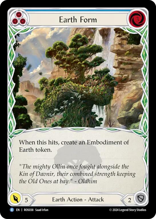 Earth Form (Blue) [ROS038] (Rosetta)  Rainbow Foil | Good Games Adelaide SA