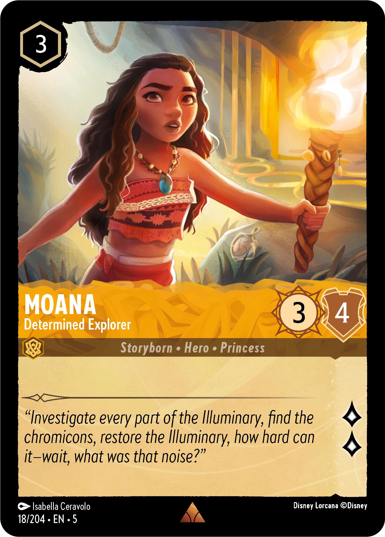 Moana - Determined Explorer (18/204) [Shimmering Skies] | Good Games Adelaide SA