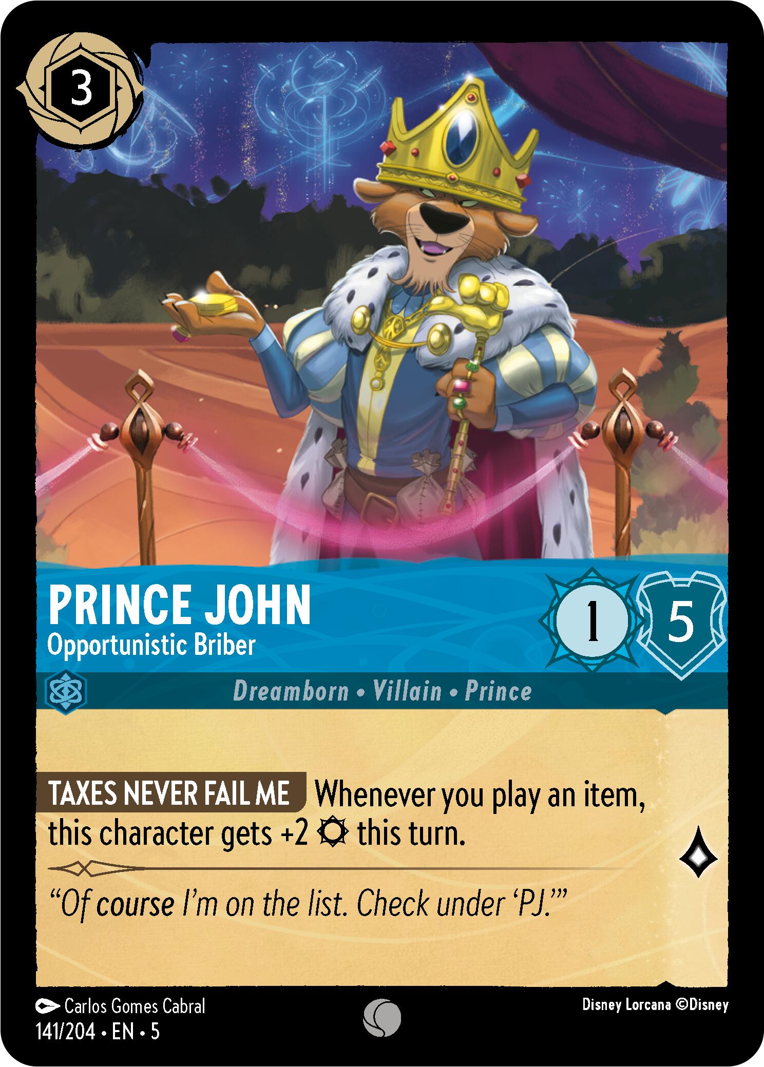 Prince John - Opportunistic Briber (141/204) [Shimmering Skies] | Good Games Adelaide SA