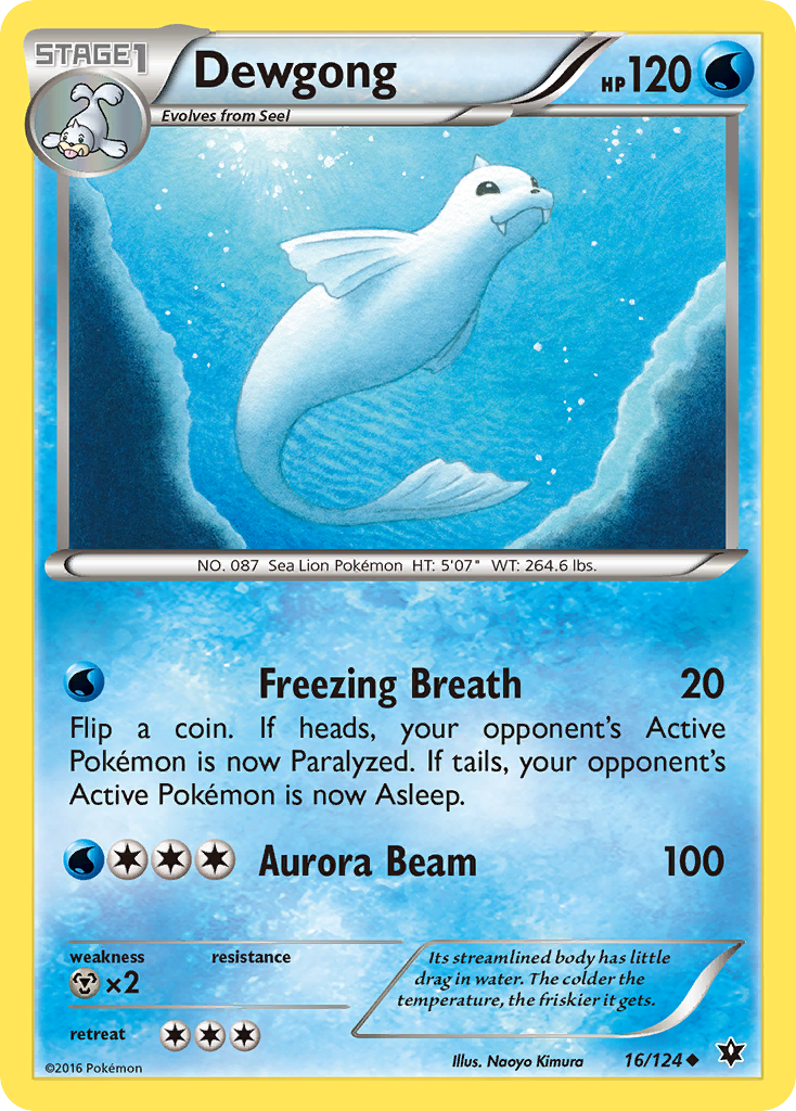 Dewgong (16/124) [XY: Fates Collide] | Good Games Adelaide SA