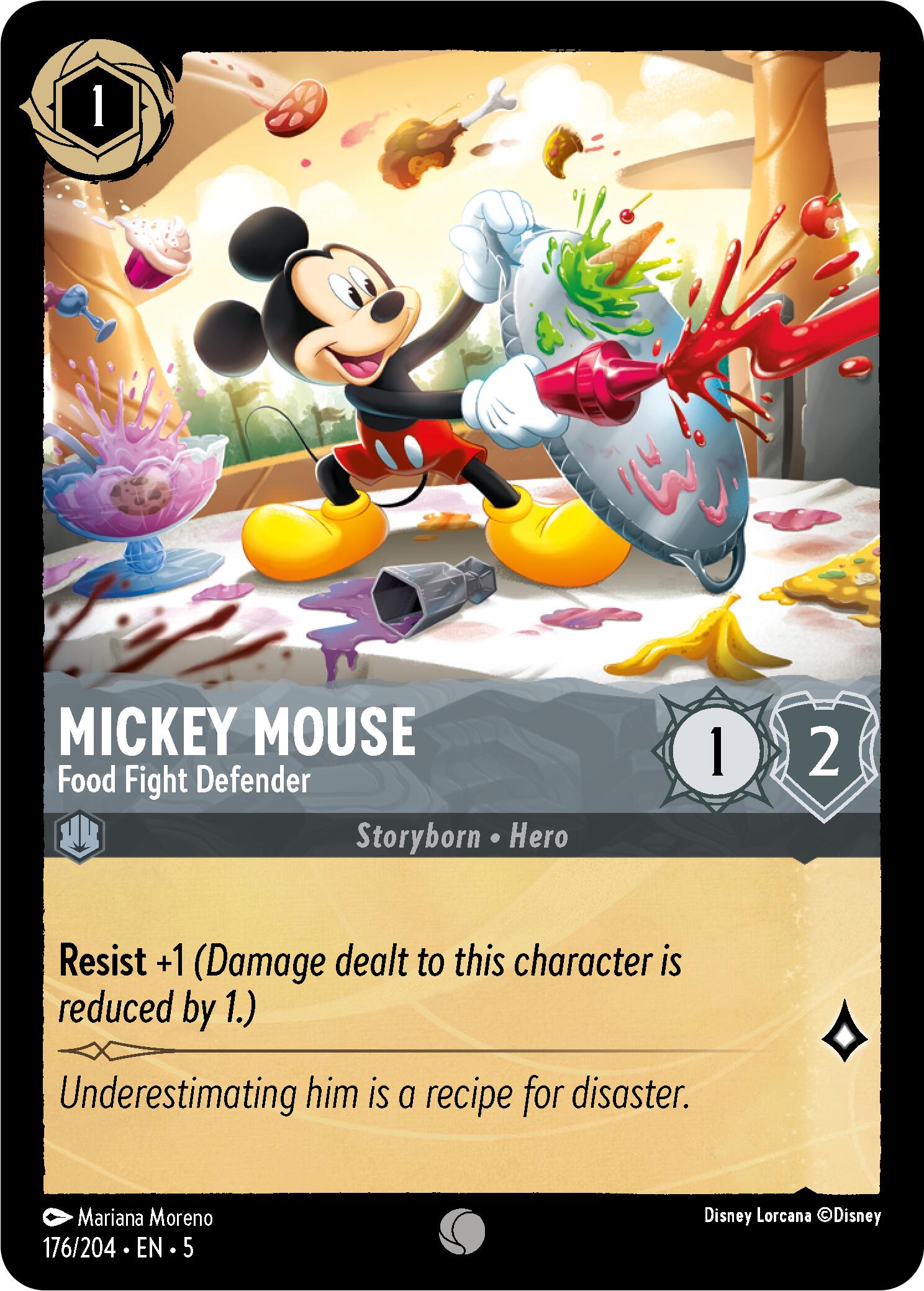 Mickey Mouse - Food Fight Defender (176/204) [Shimmering Skies] | Good Games Adelaide SA