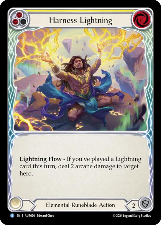 Harness Lightning (Yellow) [AUR020] (1st Strike) | Good Games Adelaide SA