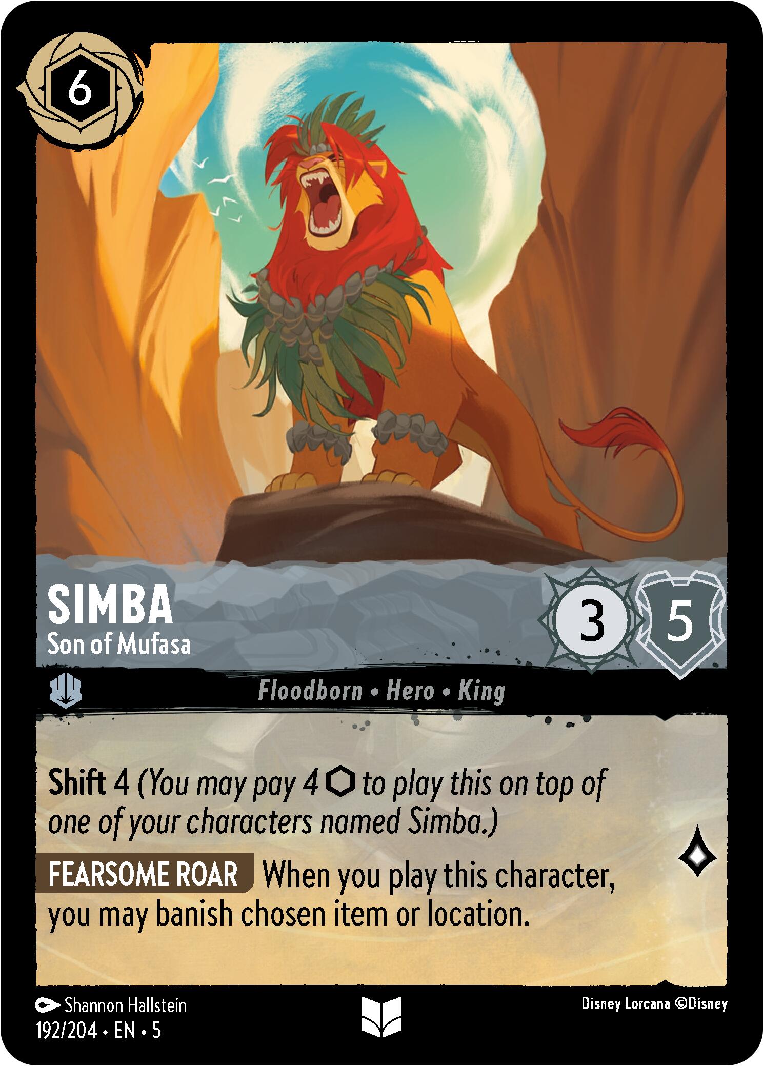 Simba - Son of Mufasa (192/204) [Shimmering Skies] | Good Games Adelaide SA