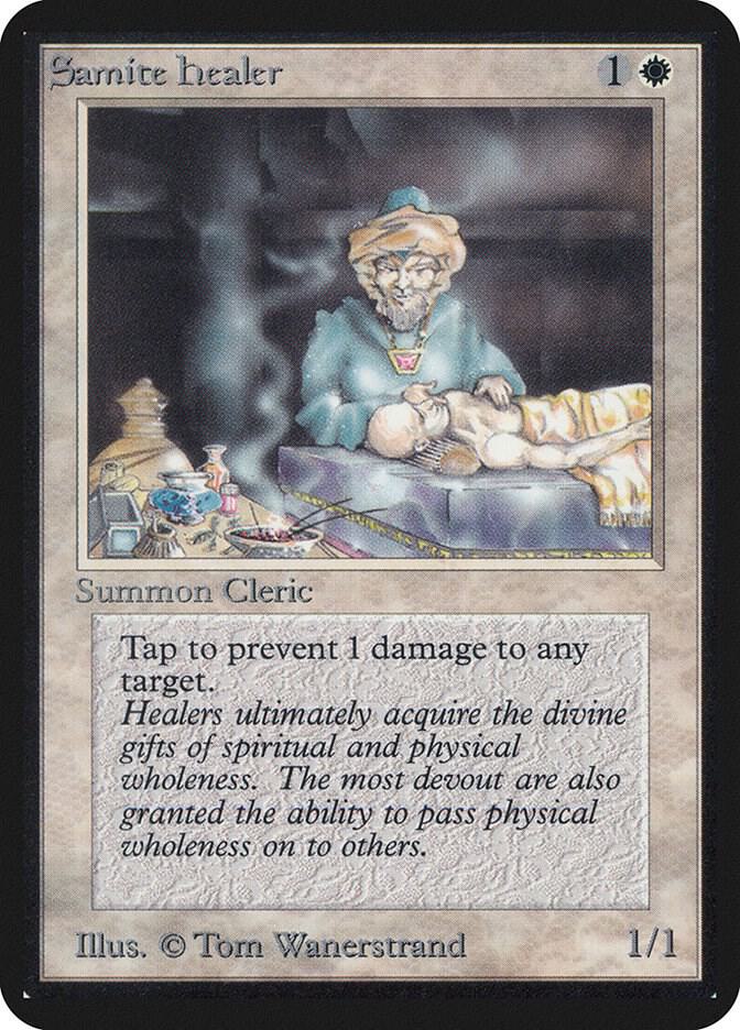Samite Healer  (Alpha Edition)  | Good Games Adelaide SA