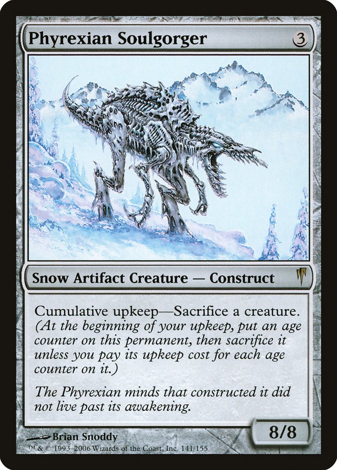 Phyrexian Soulgorger 141 (Coldsnap)  - Foil | Good Games Adelaide SA
