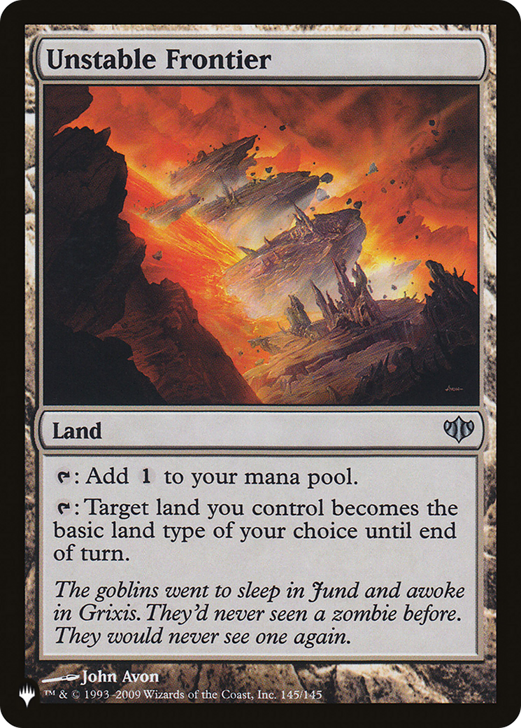 Unstable Frontier [The List Reprints] | Good Games Adelaide SA