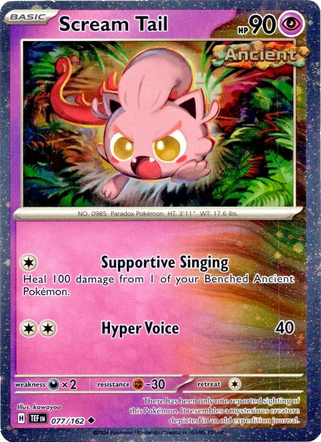 Scream Tail (077/162) (Cosmos Holo) [Miscellaneous Cards] | Good Games Adelaide SA