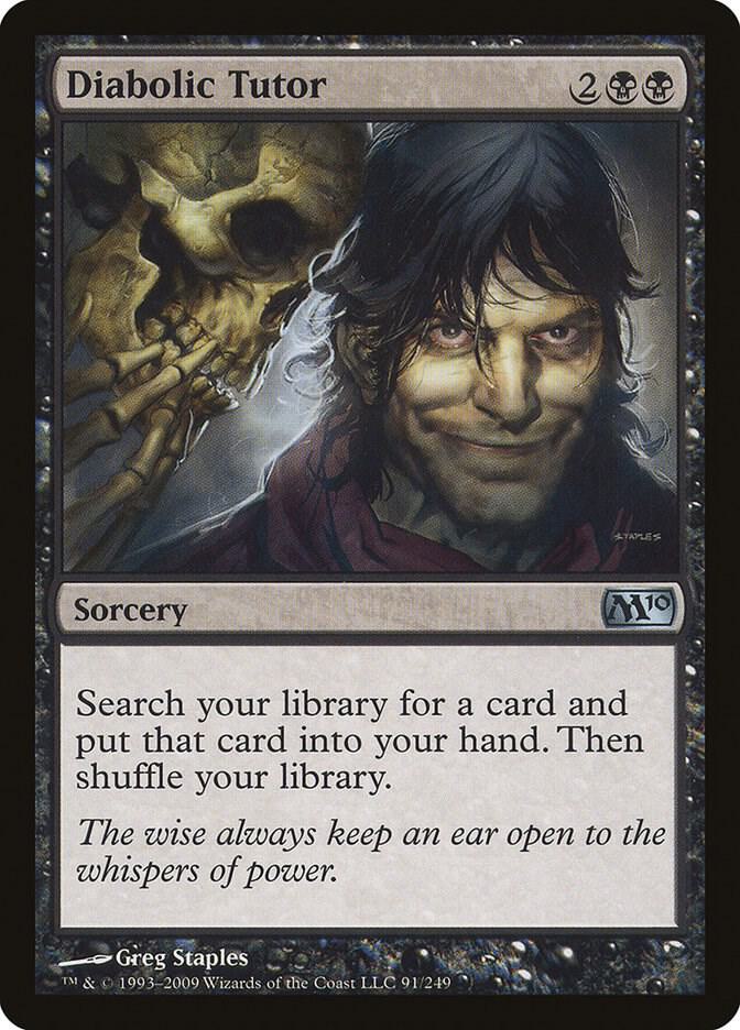 Diabolic Tutor 91/249 (Magic 2010 (M10))  - Foil | Good Games Adelaide SA