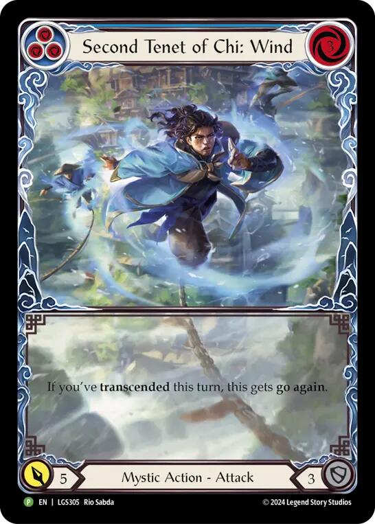 Second Tenet of Chi: Wind [LGS305] (Promo)  Rainbow Foil | Good Games Adelaide SA