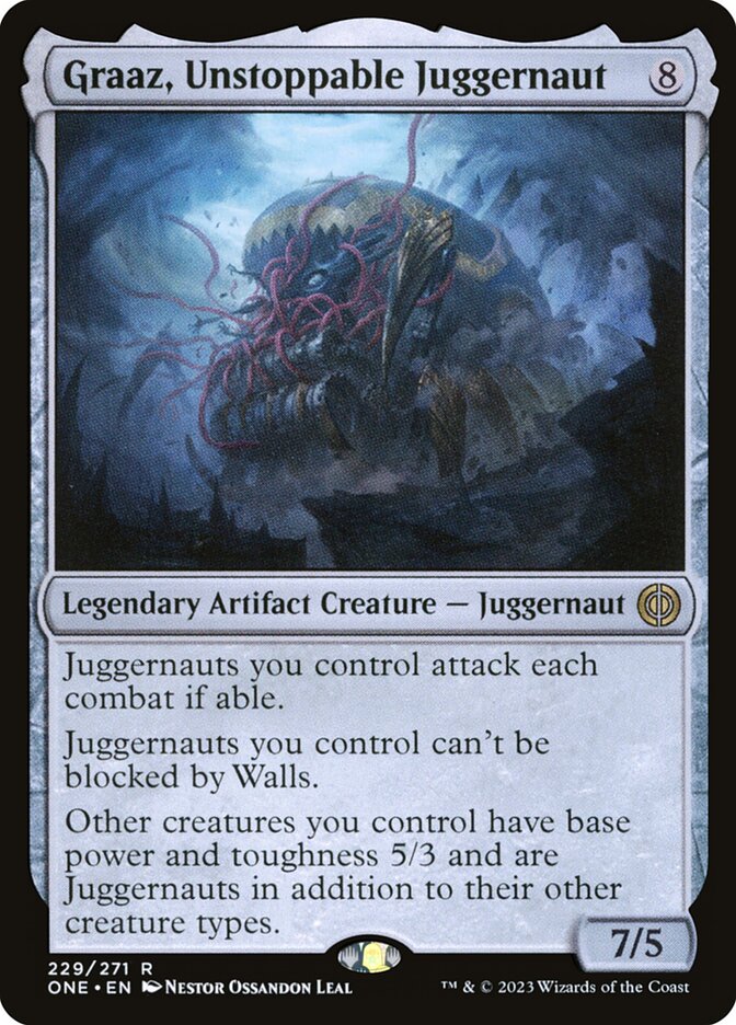 Graaz, Unstoppable Juggernaut 229 (Phyrexia: All Will Be One)  - Foil | Good Games Adelaide SA