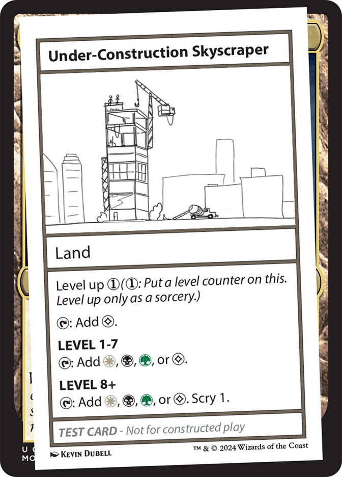 Under-Construction Skyscraper  (Mystery Booster 2 Playtest Cards)  | Good Games Adelaide SA