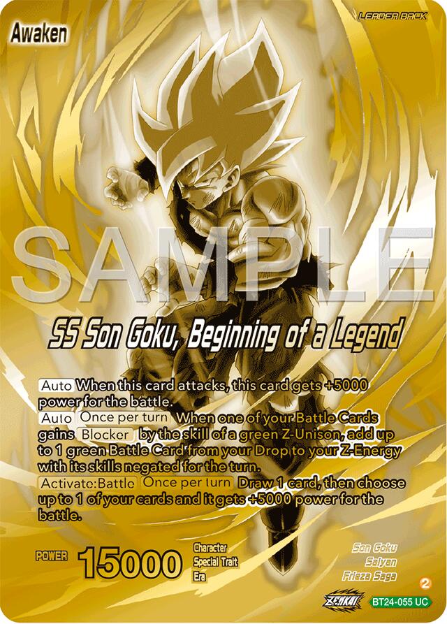 Son Goku // SS Son Goku, Beginning of a Legend (BT24-055) [Promotion Cards] | Good Games Adelaide SA