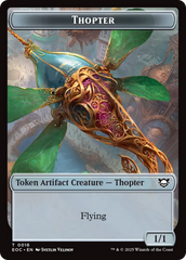 Thopter // Beast (0006) Double-Sided Token [Edge of Eternities Commander Tokens] | Good Games Adelaide SA