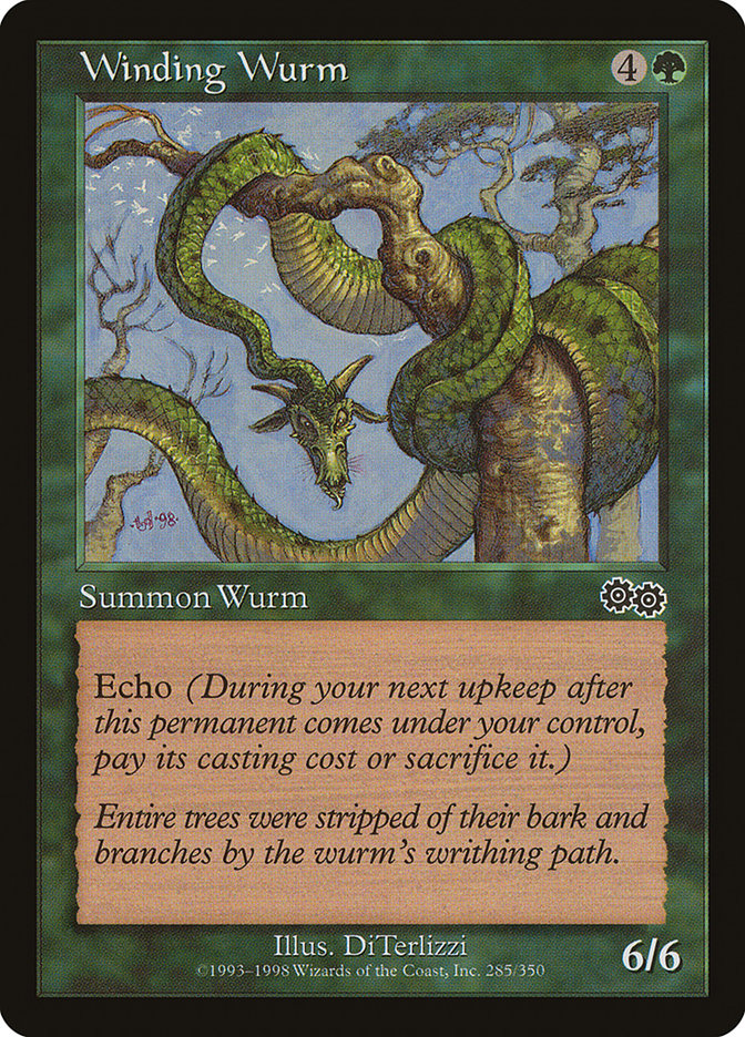 Winding Wurm [Urza's Saga] | Good Games Adelaide SA