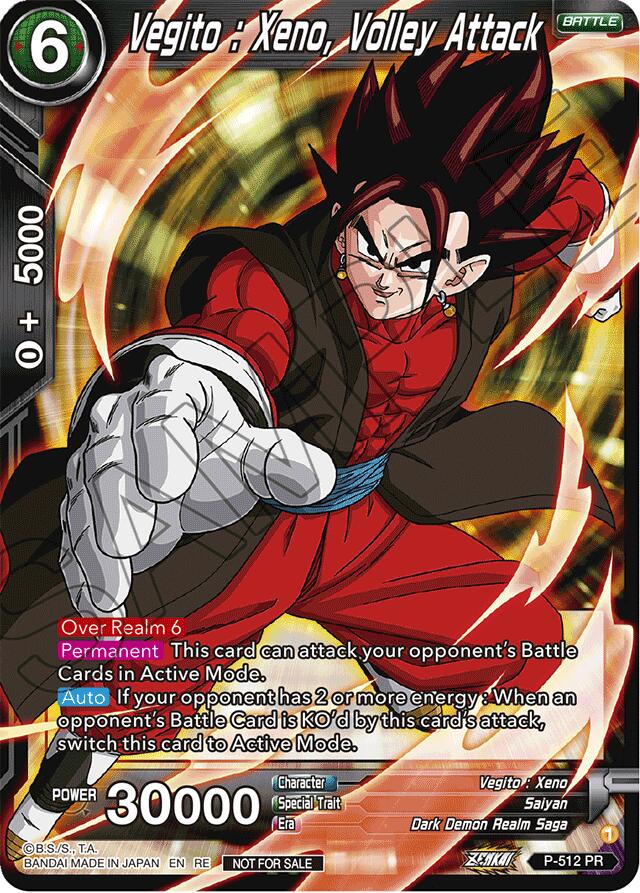 Vegito : Xeno, Volley Attack (Deluxe Pack 2024 Vol.1) (P-512) [Promotion Cards] | Good Games Adelaide SA