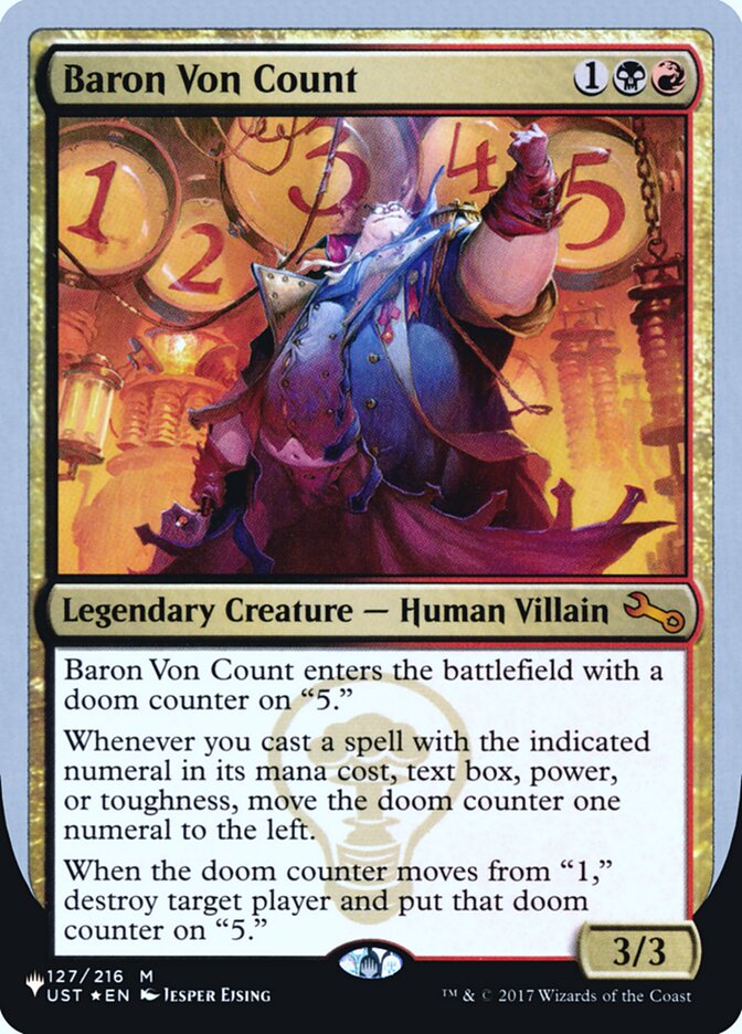 Baron Von Count (Unfinity Foil Edition) [The List] | Good Games Adelaide SA