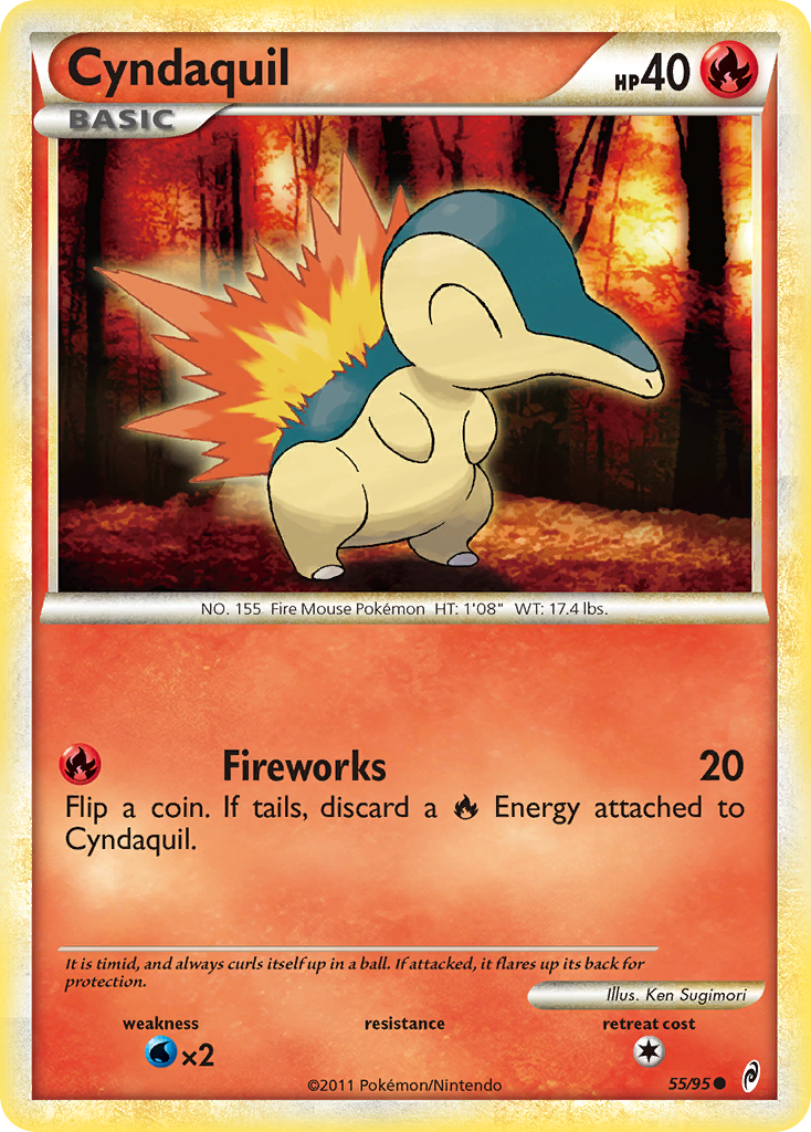Cyndaquil (55/95) [HeartGold & SoulSilver: Call of Legends] | Good Games Adelaide SA