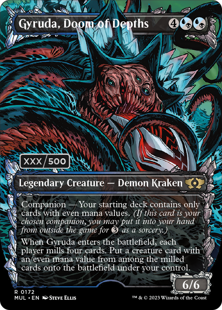 Gyruda, Doom of Depths (Borderless) (Serialized) [Multiverse Legends] | Good Games Adelaide SA