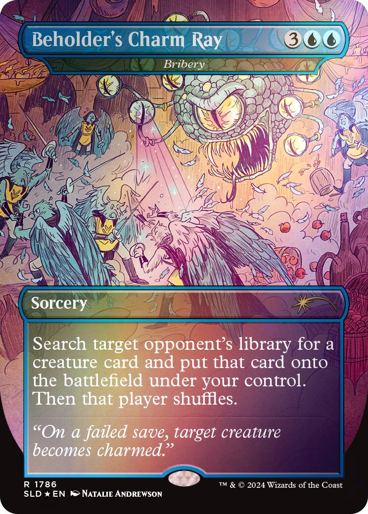 Beholder's Charm Ray - Bribery (Rainbow Foil) [Secret Lair Drop Series] | Good Games Adelaide SA