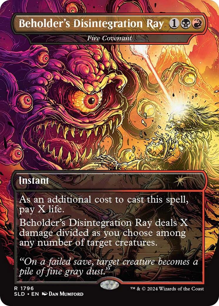 Beholder's Disintegration Ray - Fire Covenant [Secret Lair Drop Series] | Good Games Adelaide SA