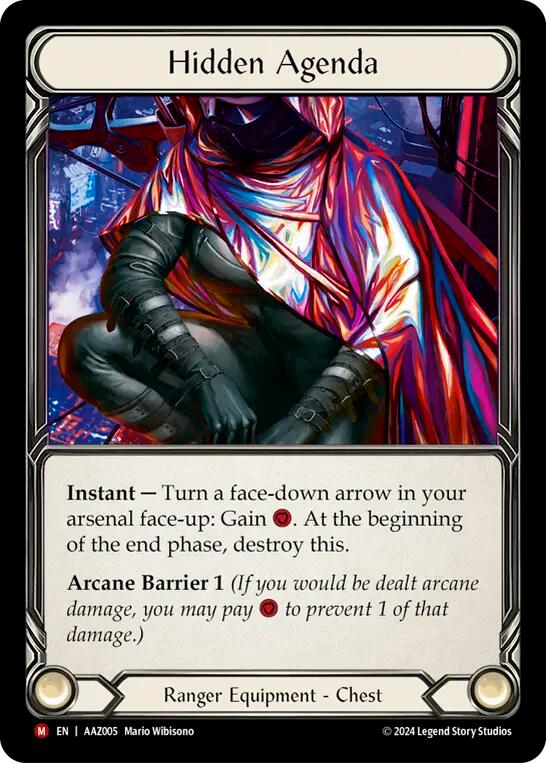 Hidden Agenda (Purple) [AAZ005] (Armory Deck: Azalea)  Rainbow Foil | Good Games Adelaide SA