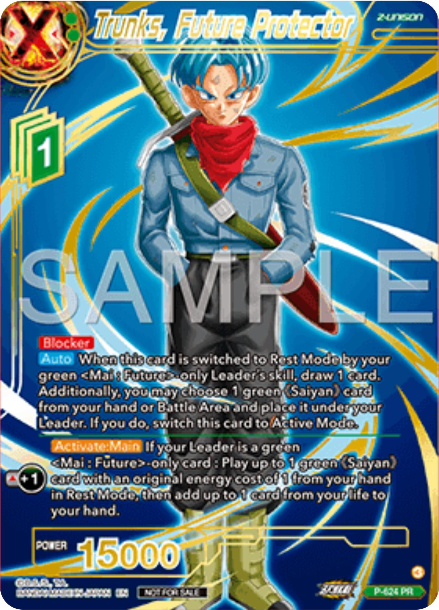 Trunks, Future Protector (Gold Stamped) (P-424) [Promotion Cards] | Good Games Adelaide SA