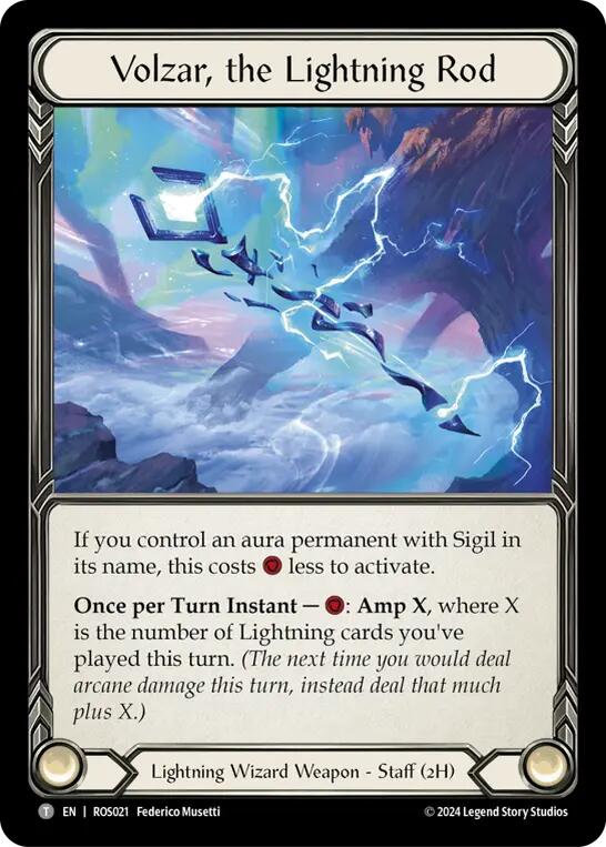 Volzar, the Lightning Rod [ROS021] (Rosetta)  Cold Foil | Good Games Adelaide SA