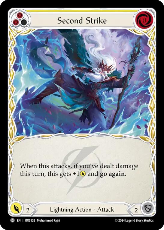 Second Strike (Yellow) [ROS102] (Rosetta)  Rainbow Foil | Good Games Adelaide SA