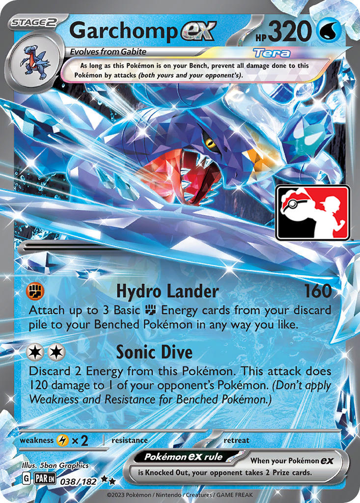 Garchomp ex (038/182) [Prize Pack Series Five] | Good Games Adelaide SA