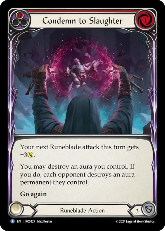 Condemn to Slaughter (Red) [ROS127] (Rosetta)  Rainbow Foil | Good Games Adelaide SA