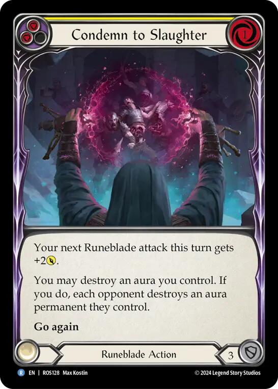 Condemn to Slaughter (Yellow) [ROS128] (Rosetta)  Rainbow Foil | Good Games Adelaide SA
