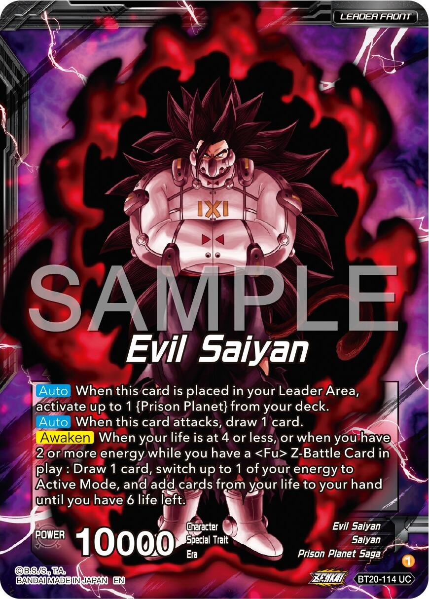 Evil Saiyan // Cumber, Maddening Force (BT20-114) [Premium 7th Anniversary Box 2024] | Good Games Adelaide SA