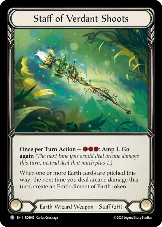 Staff of Verdant Shoots [ROS015] (Rosetta)  Cold Foil | Good Games Adelaide SA