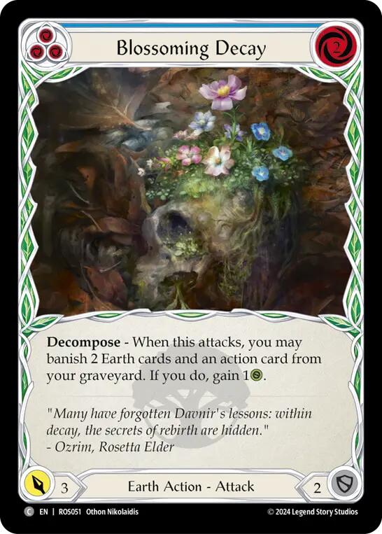 Blossoming Decay (Blue) [ROS051] (Rosetta)  Rainbow Foil | Good Games Adelaide SA